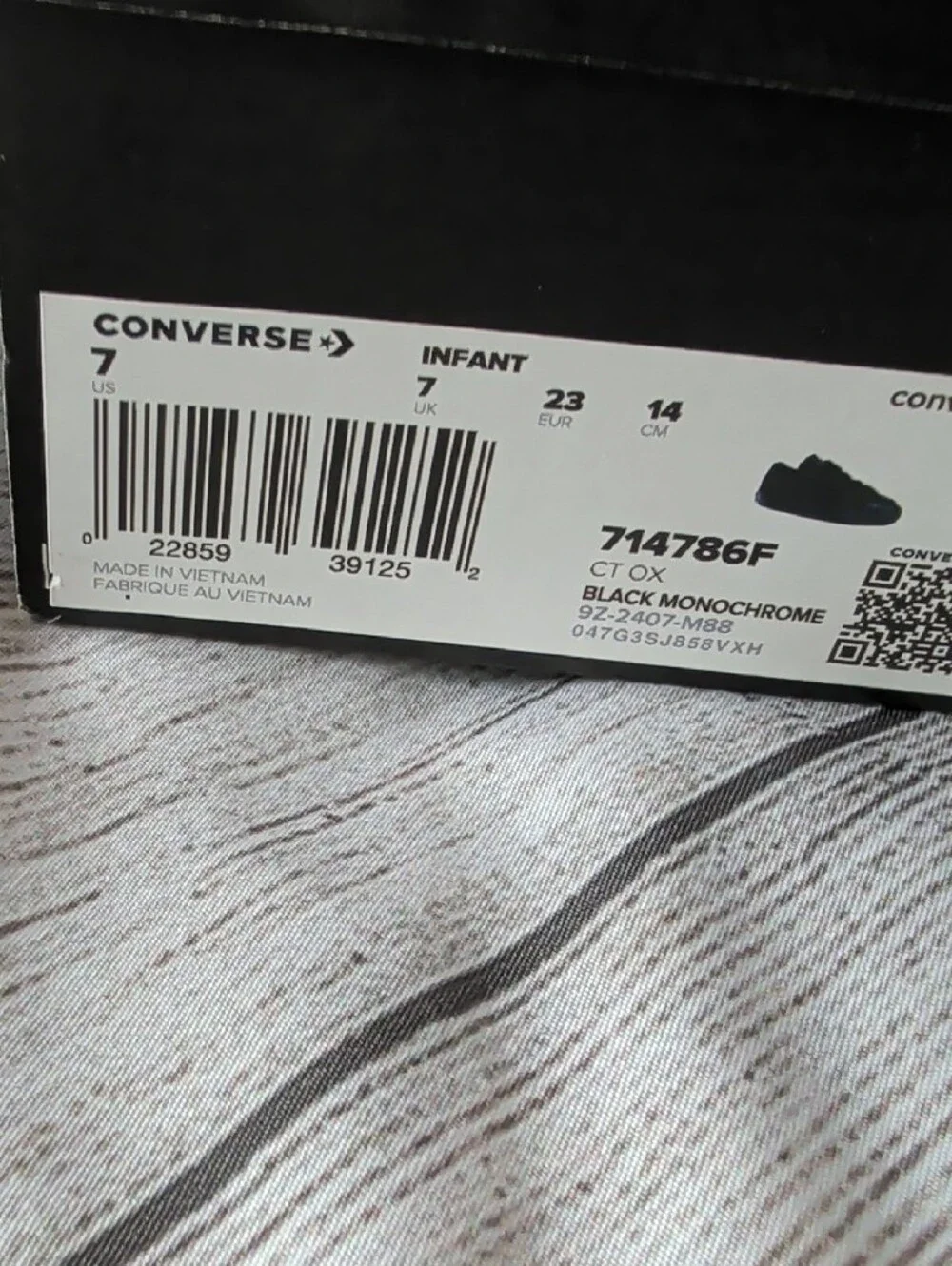 Converse Kids Black Low-Top Sneakers